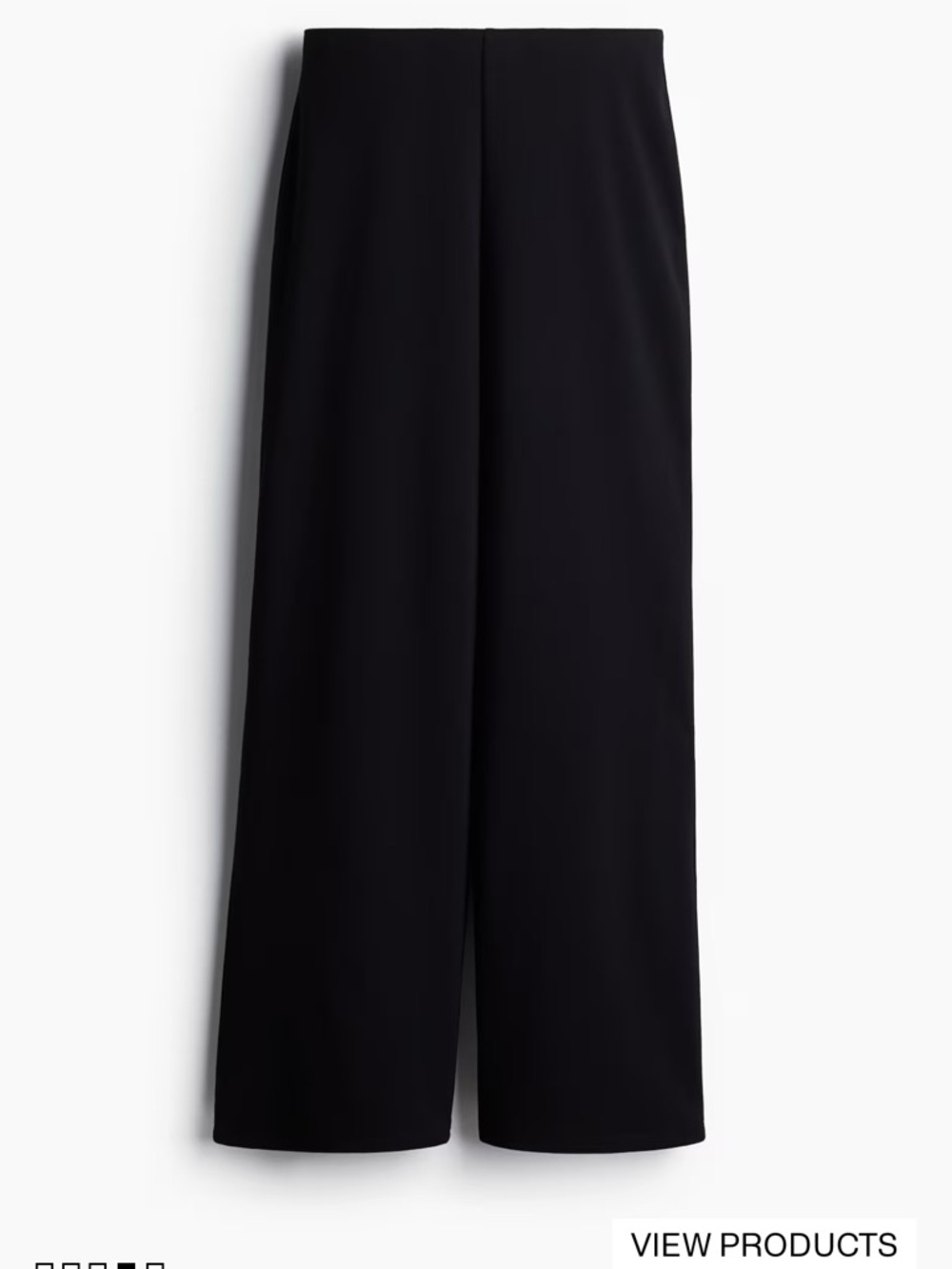 H&M jersey loose fit black pants